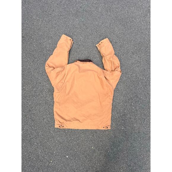 Berne Detroit Duck Work Jacket Brown Size L Carhartt Style Vintage Workwear - Picture 5 of 5